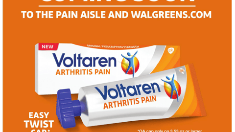 Voltaren Walgreens 'Coming Soon' Feature